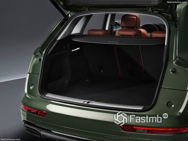Audi Q5 2021 седан, багажное отделение 